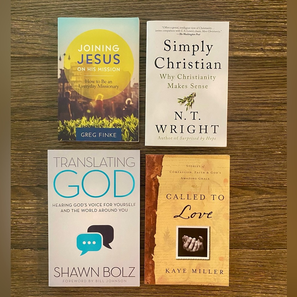 Christian 4 Book Bundle Mission Love Christianity Various Titles and Authors